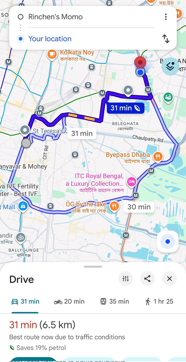 SapRis11's tweet photo. @zomatocare @zomato Zomato is denying Zomato Gold discount by showing  incorrect distance. The actual distance is 6.2km while they are showing it is more than 7km. I wonder if this is done purposely. I am showing proof comparing with Swiggy n google maps. @deepigoyal @albinder https://t.co/xm4L3YnYQC