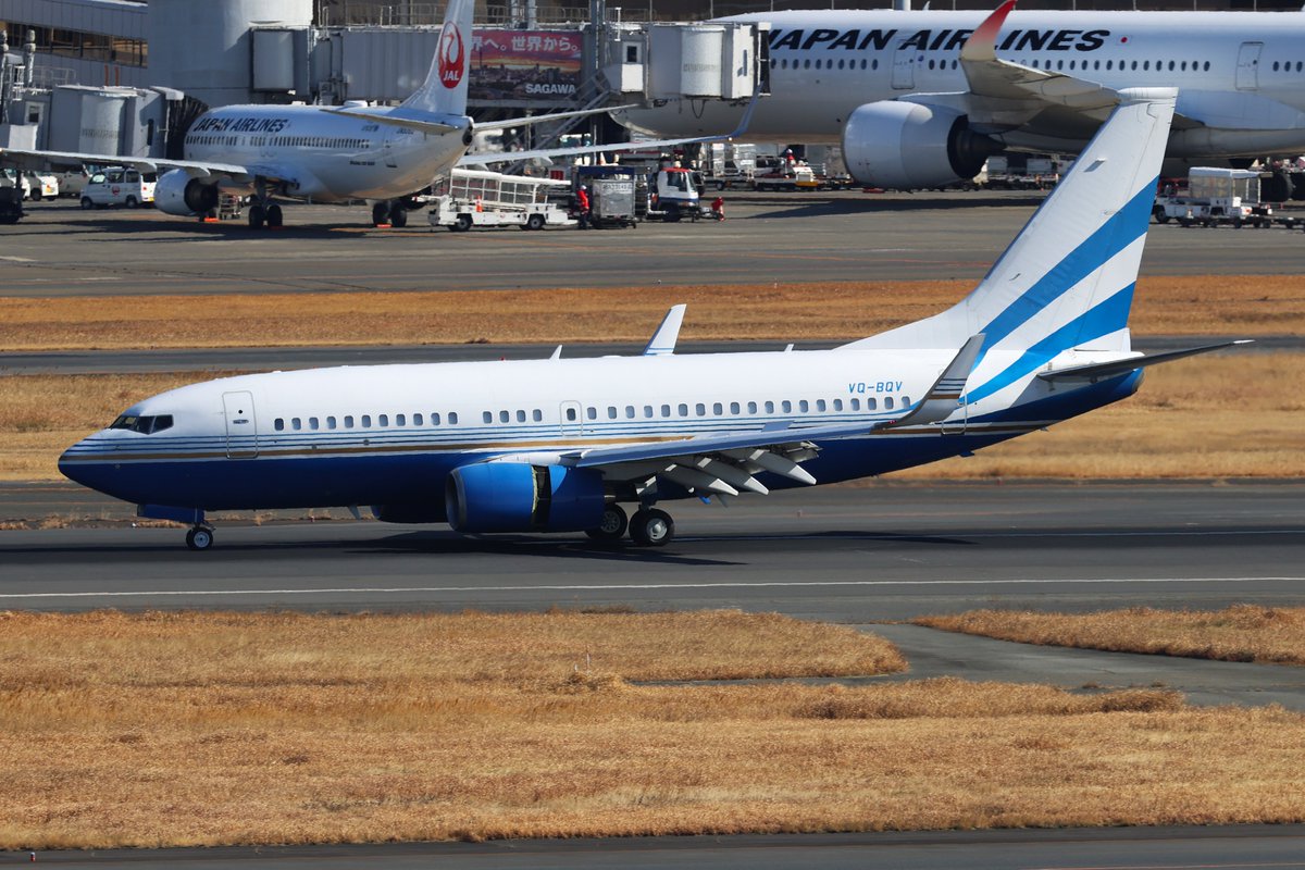 羽田空港 最近良く見かけるラスベガスサンズの機体が降りてきました
