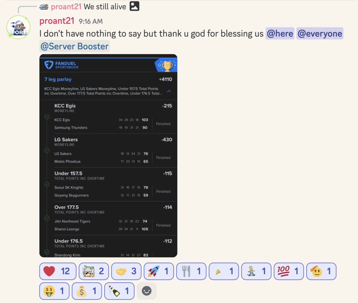Antprosportchat's tweet photo. Woahhh!!! Heavy hitta! 🏆🔥
Follow the Discord: https://t.co/MRUkxHMmdj 💰
Back at it! Jump in now! 📷📷
Join VIP ⬇
⬇️CLICK THE LINK BELOW⬇️
https://t.co/ht2FqJptPF
MESSAGE your DISCORD USERNAME after Subscribing!
#proantpicks #sportspicks #proant #prosports #prosportschat https://t.co/bC6bgLu9Q7