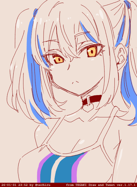 今日の金髪ツインテール