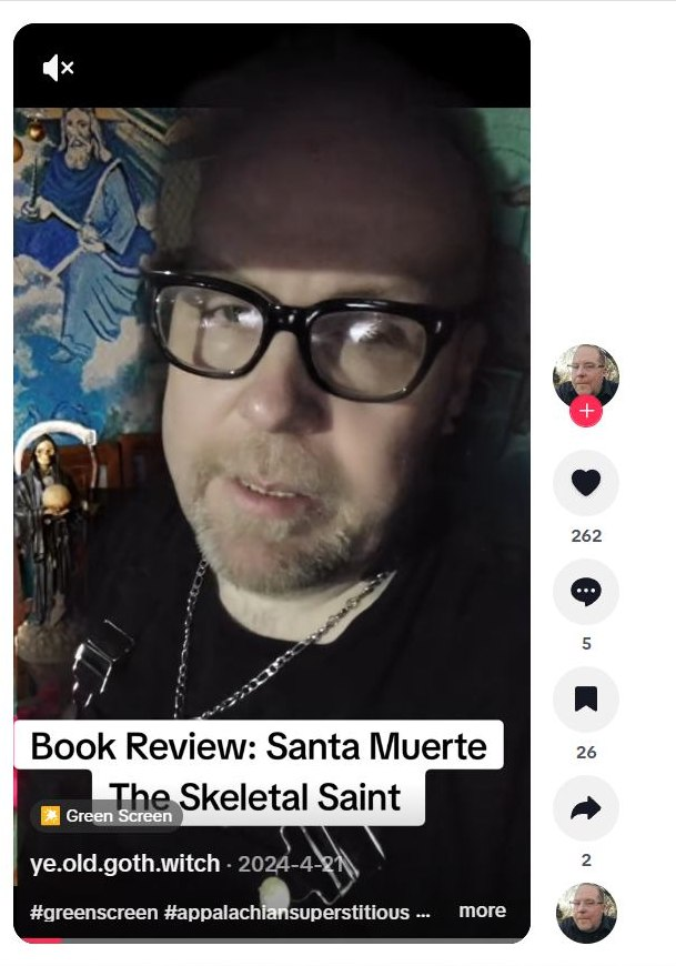 AndrewChesnut1's tweet image. Awesome review of the 2nd edition of my book, "Devoted to Death: Santa Muerte, the Skeleton Saint!"

The new 3rd edition in now available at bookshops across the planet!
tiktok.com/@ye.old.goth.w… #SantaMuerte #bookstoread #AcademicTwitter #Mexico