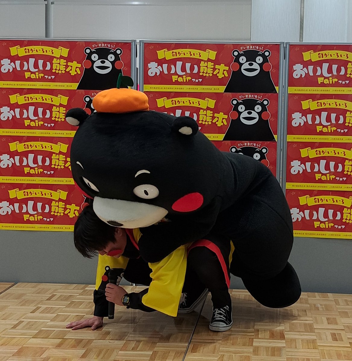 55_kumamon くまモン、おやくま～♥️ #イオンモール座間 #SonyPark