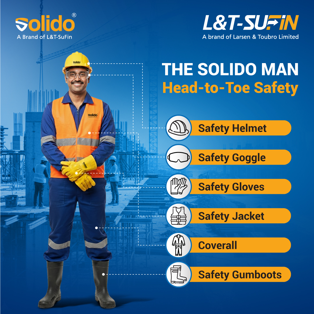 lntsufin's tweet image. Site ho ya shift - safety honi chahiye complete.

The Solido Man = Head-to-Toe Safety, all day, every day.

Explore the entire range here lntsufin.com/solido/

#Solido #SafetyFirst #SafetyGear
