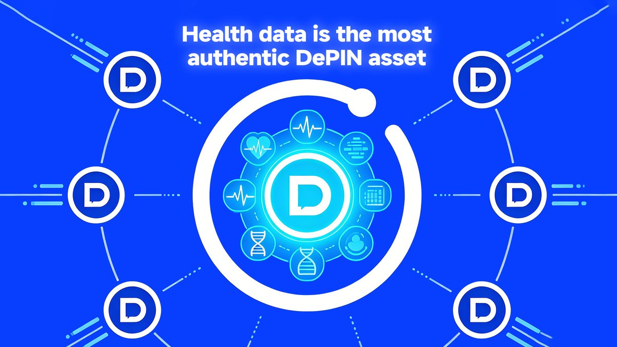 Why is health data one of the most suitable assets for DePIN?

Because it is:
High-frequency and continuous
Hard to fake
Directly tied to real human behavior

DFC chose health data by design — not by hype.
📡🫀📈