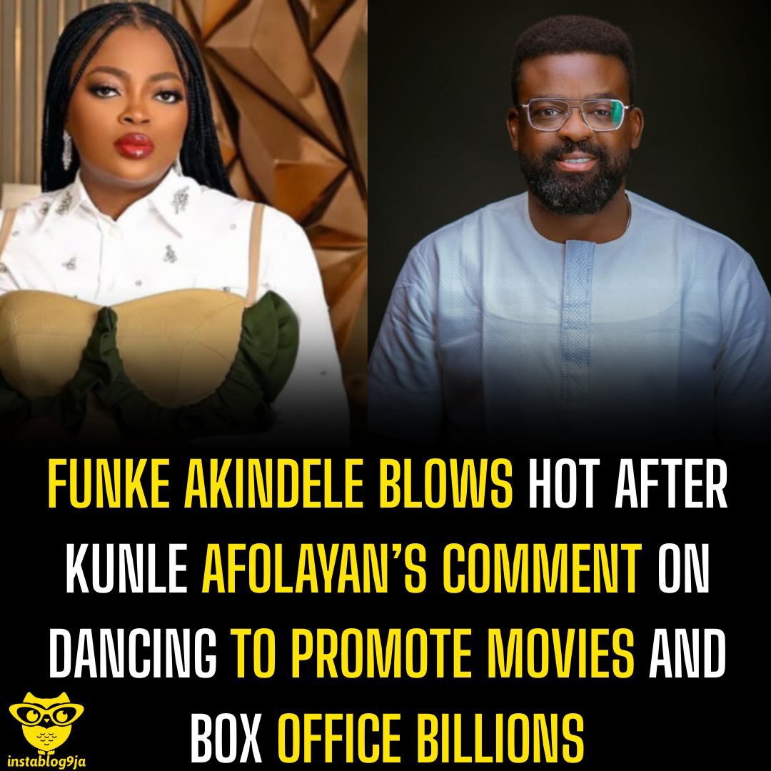 instablog9ja's tweet photo. Funke Akindele Blows Hot After Kunle Afolayan’s Comment on Dancing to Promote Movies and Box Office Billions

Veteran filmmaker Kunle Afolayan’s recent comments have stirred reactions from his colleague, Funke Akindele.

In a recent interview, Kunle Afolayan critiqued the methods used to promote cinema films, which often require filmmakers to dance. He described the process as exhausting, while also commending Funke Akindele’s efforts.

He said, “It is draining. I want to make a film if you guarantee me that I don’t have to dance to sell that film.”

Afolayan also criticised the growing obsession with box office figures, stating that massive cinema numbers mean little if creators do not benefit financially.

“There’s no competition. I don’t want two billion in cinema, or even one billion, if I won’t make ten million from it,” Afolayan stated.