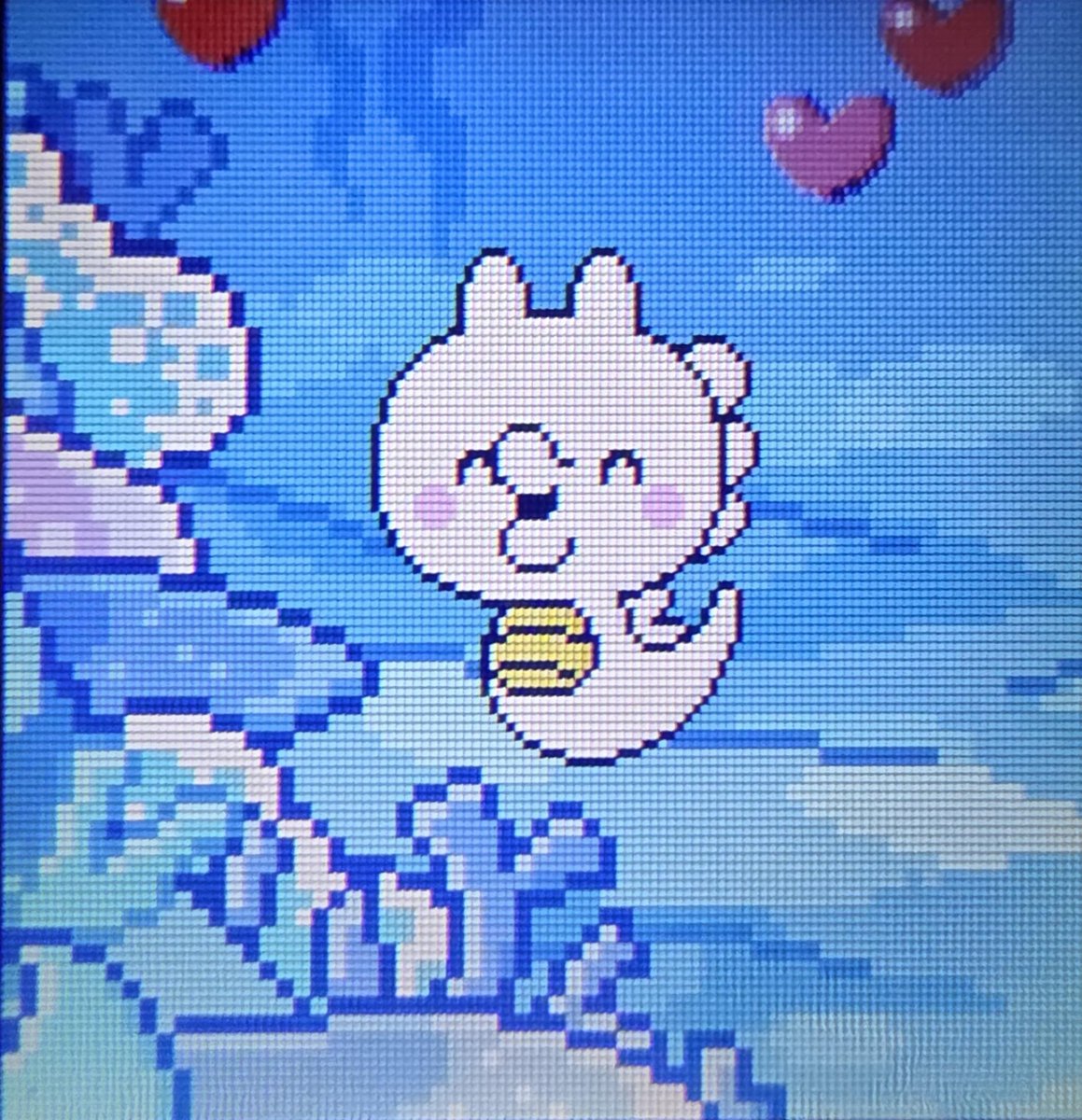 ♡♡ちゅっち♡♡ 真っ白たちゅっちかわいい〜 #たまパラ #たまごっちパラダイス