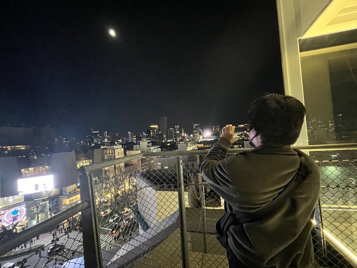 わずかに東京タワーが見える🗼