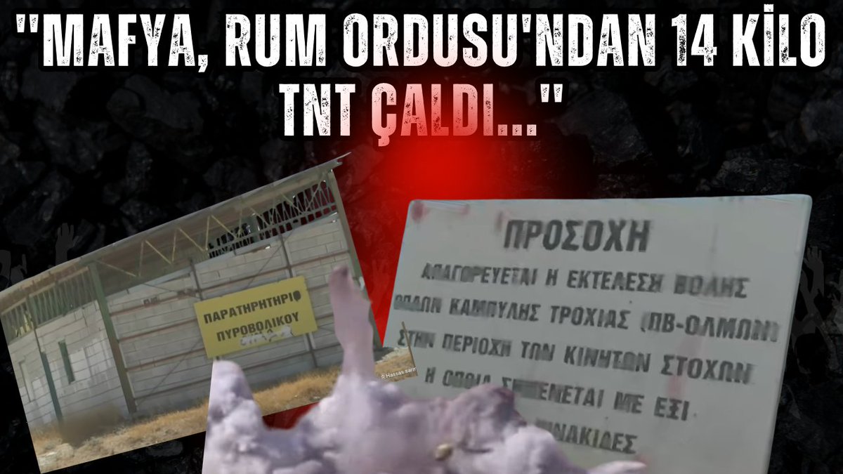 📍Güney Kıbrıs, Rum Milli Muhafız Ordusu'nun Larnaka'daki Vuda atış alanında 13 kilo 60 gram TNT patlayıcı maddenin kaybolması skandalı ile çalkalanıyor.

Olaydan sonra rum medyası ve kamuoyu ayağa kalktı, yaşananlara ‘büyük beceriksizlik’ ve ‘skandal’ olarak tepki gösterdi.