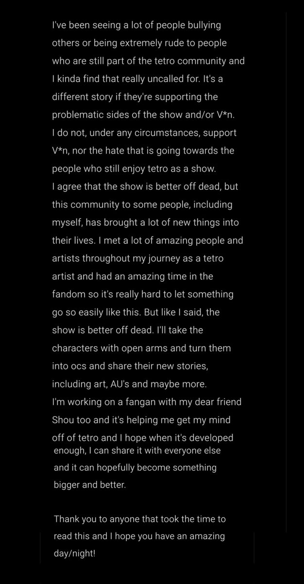 RUMMSTERR's tweet photo. Just a small announcement https://t.co/60Mavo8Iwr