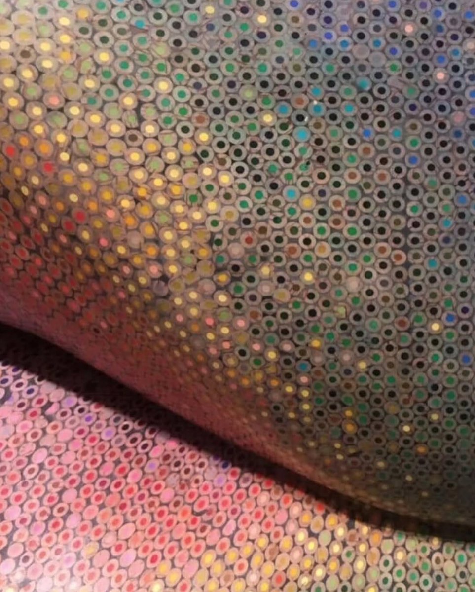 THIS ARTIST MADE A SCULPTURE OUT OF 10,000 COLORED PENCILS.