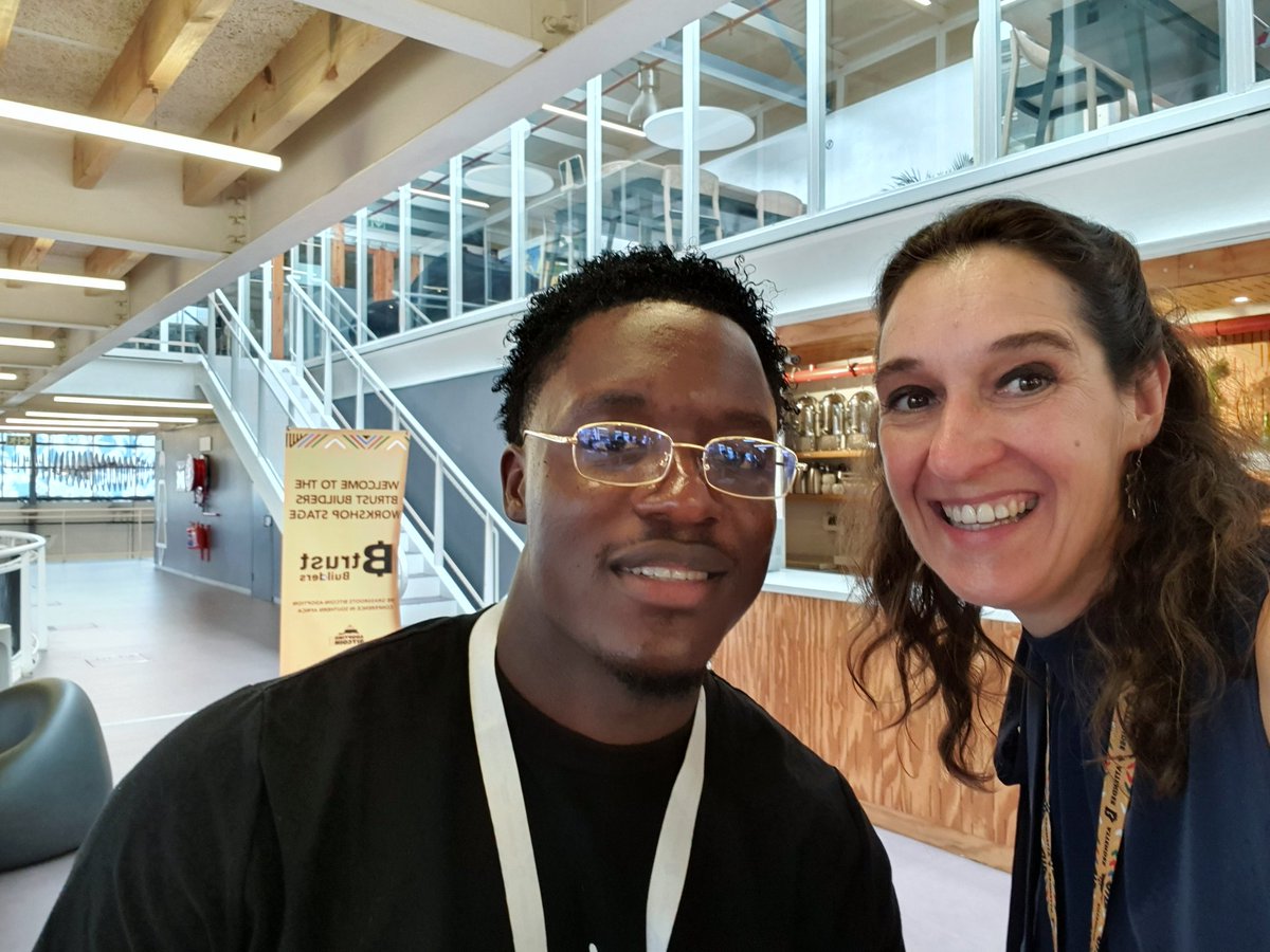 fairygodmother's tweet photo. At Adopting Bitcoin Conference in Cape Town &amp; Benni from Sound Money Solutions @Sound_Money_Sol is absolutely my "best find" of the conference.

@MrMPodcast you were my BEST find of BTC Amsterdam 2024.  You &amp; Benni must meet when he is back In Dubai.  

@abcptza  #abct26 #bitcoin https://t.co/bXYFhFclFC