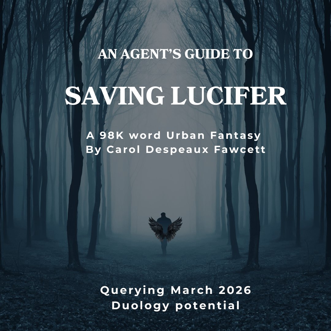 CarolInkSlinger's tweet photo. My #agentsguide for SAVING LUCIFER is ready for #Questpit! 🐾🔥

What happens when a veterinarian’s "dementia-stricken" grandpa turns out to be a retired, weary Lucifer? Caitlin broke the rules to save him, and now she has to clean up the mess.

👀 Grumpy Lucifer(aka Grandpa)
👀 The "Divine Janitor"—Vet skills vs. Hell’s management
👀 Accidental Apocalypse—(She broke the seal!)
👀 Sensory Magic—Synesthesia and the Blue Lattice
👀 Snarky Animal Allies—Cat walkie-talkies and sonic barks
👀 Second Chance Romance—The Tracker who broke her heart
👀 Gritty PNW Gothic—Misty forests and hidden gods

#Q #A #F #UF #RF