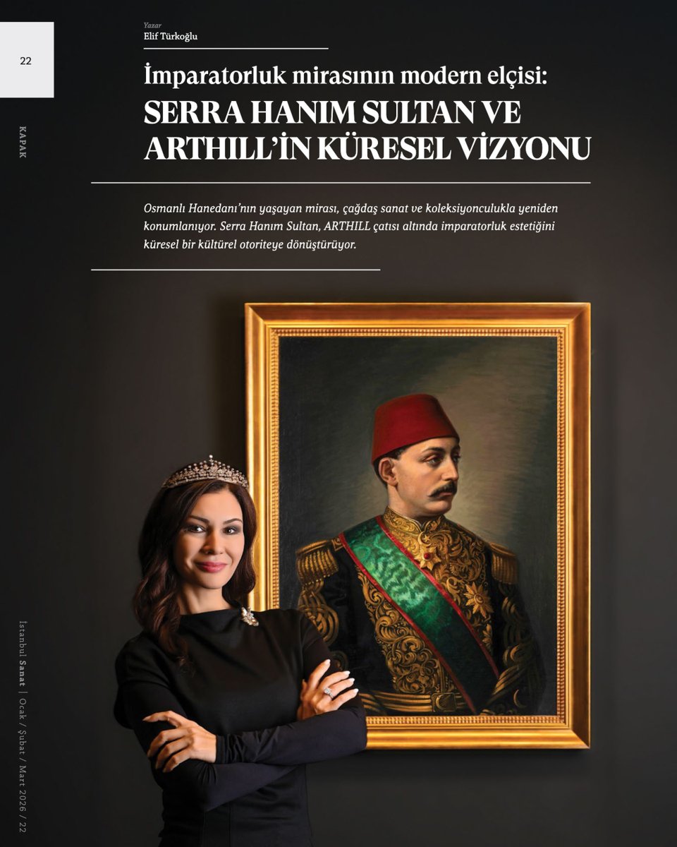 arthillgroup's tweet photo. "Serra Hanım Sultan ve Arthill'in Küresel Vizyonu"
İstanbul Sanat Dergisi | 22.Sayı

2026 Yeniyıl özel sayısında "Arthill ve Serra Hanım Sultan"ı kapak konusu yaparak sayfalarına taşıyan İstanbul Sanat Dergisi Ailesine teşekkür ederiz. https://t.co/YFLUgSf03l