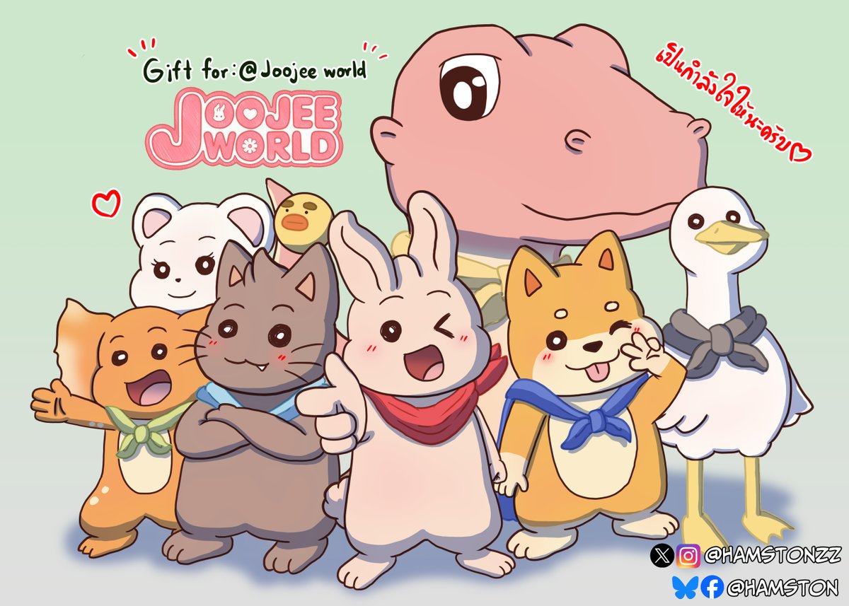 Fan art for <a href="/joojeeworld/">Joojeeworld</a>! ^w^ Actually, I initially planned to draw Shiba Inu, but I didn't want the others to feel left out, so I drew them all! 🥰🥰
Gift for <a href="/MindMelodyWorld/">❀ ᗰίn∂ɱεloɗy ❀ JOOJEEWORLD</a> 

Always looking for #artmoots #furrymoots
————————————
#JoojeeWorld #furryart #furry #Fursona #moots