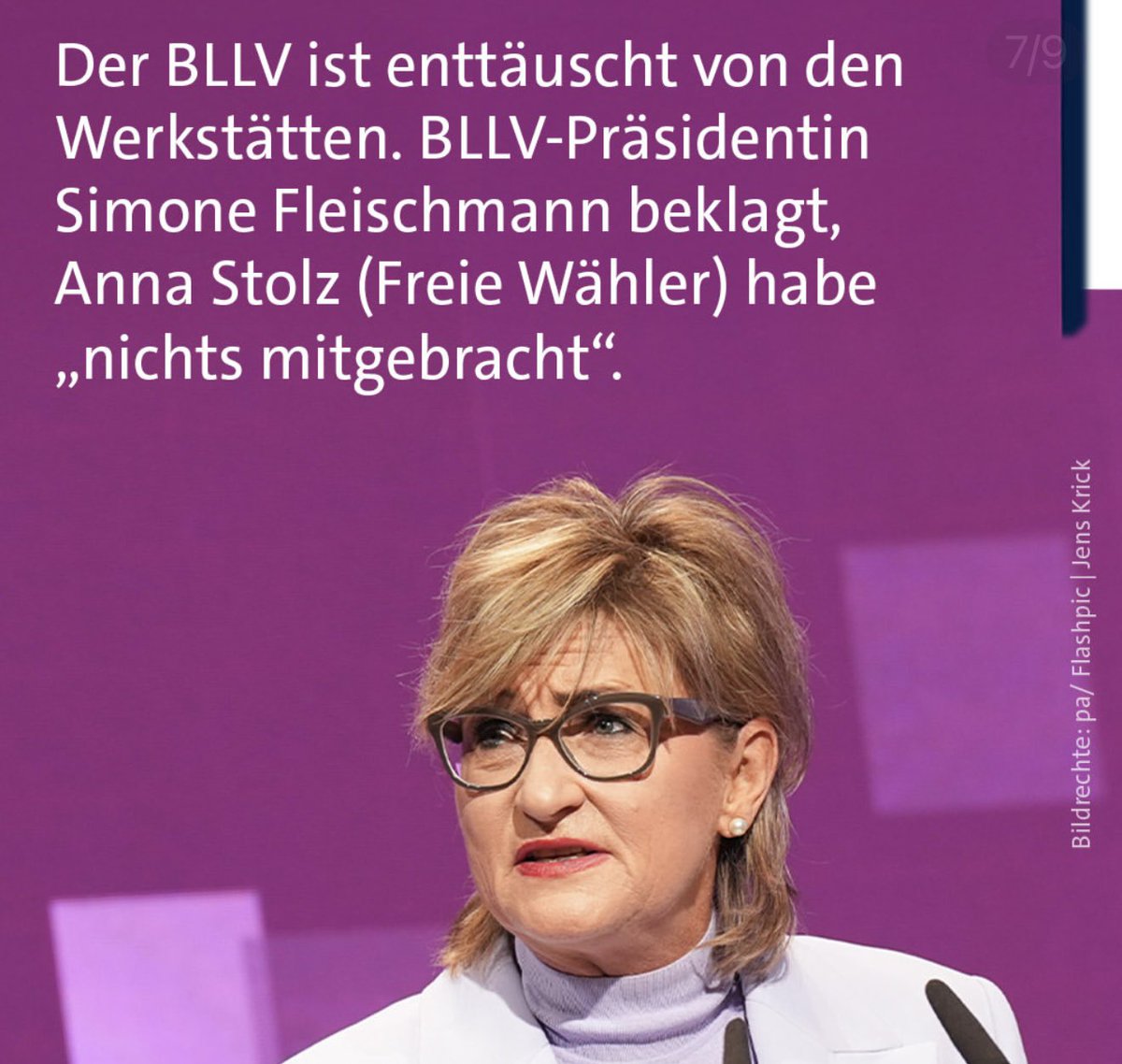 Simone Fleischmann BLLV Praesidentin tweet media