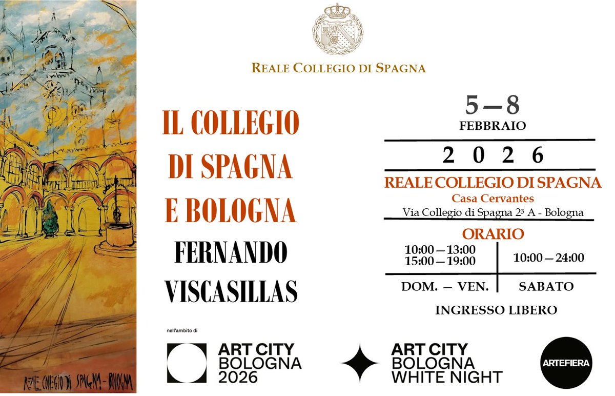 RColegioEspana's tweet photo. #Mostra «Il Collegio di Spagna e Bologna», Fernando Viscasillas #ArtCity #Bologna https://t.co/lLtgRf28Sg