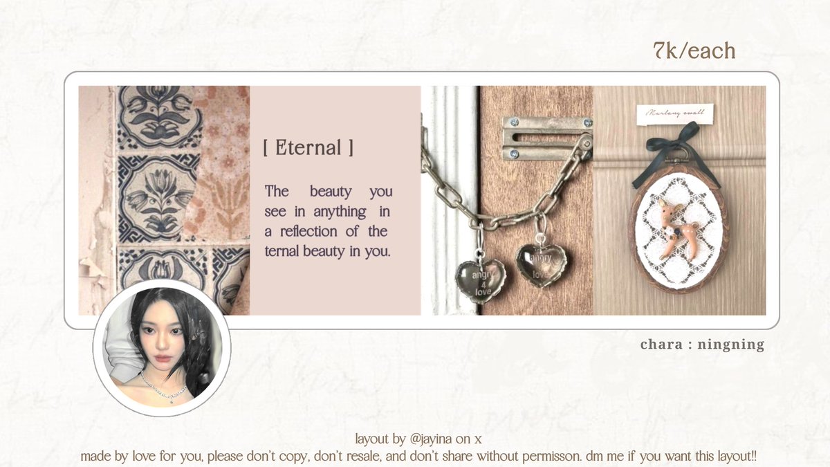 jayina's tweet image. help rt boleh kak? akunku ga masuk ht🥲

#zonauang halo... jayi ada 6 layout ready stock dgn chara wonyoung, winter, ningning, go younjung. harga sudah tertera di gambar ya. yuk jajan🥰☝️