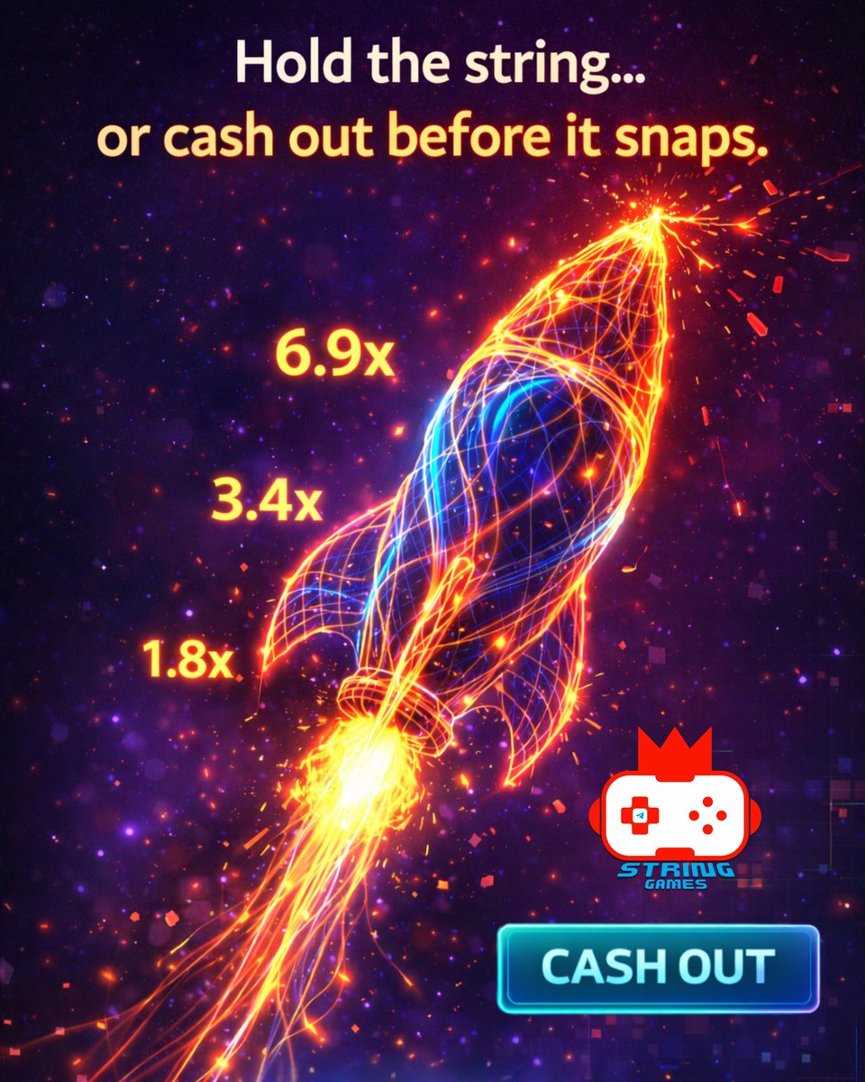 StringGames_'s tweet photo. ๐งต Hold the String
โฑ๏ธ Ride the tension, trust your timing,
๐ฅ Or cash out before it snaps โ smart moves win big ๐๐
๐ https://t.co/nVPUnp41fv
#StringGames #FreeToPlay #OnlineGame #TelegramGame #PlayToEarn #CryptoGaming #IdleRewards #Solana https://t.co/lZ2h7SM4aE