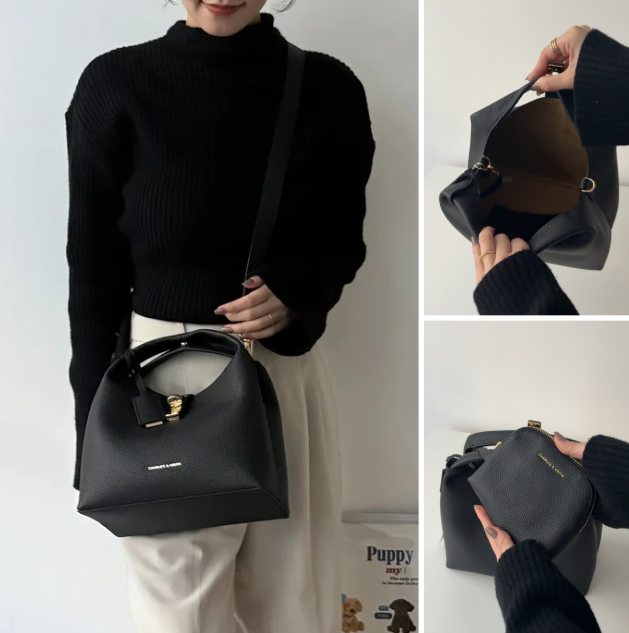 stylehaus_jp's tweet photo. ちょっと…Charles&amp;Keithのバケットバッグが優秀すぎたから取り急ぎレポ👜
・ペットボトル余裕で収納
・斜めがけ手ぶらOK
・ポーチ付き
・高見えするシボ質感

これ人気すぎて幻になりそう🥺
https://t.co/QVrrCiCVML https://t.co/9Lr6f0Vatt