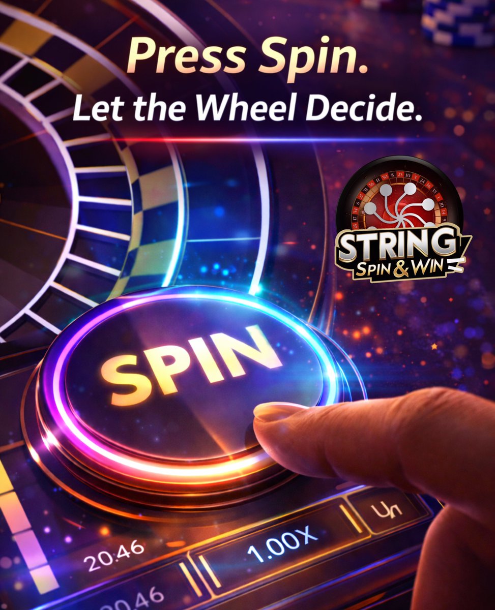 StringGames_'s tweet photo. π‘ Press Spin.
π― Let the wheel decide. π°
Trust the turn. Chase the win!
π Play now: https://t.co/2Za2505YS4
#StringSpinBot #SpinAndWin #LetLuckDecide #CryptoGaming #IdleRewards #PlayToEarn https://t.co/60NM2QuWsp