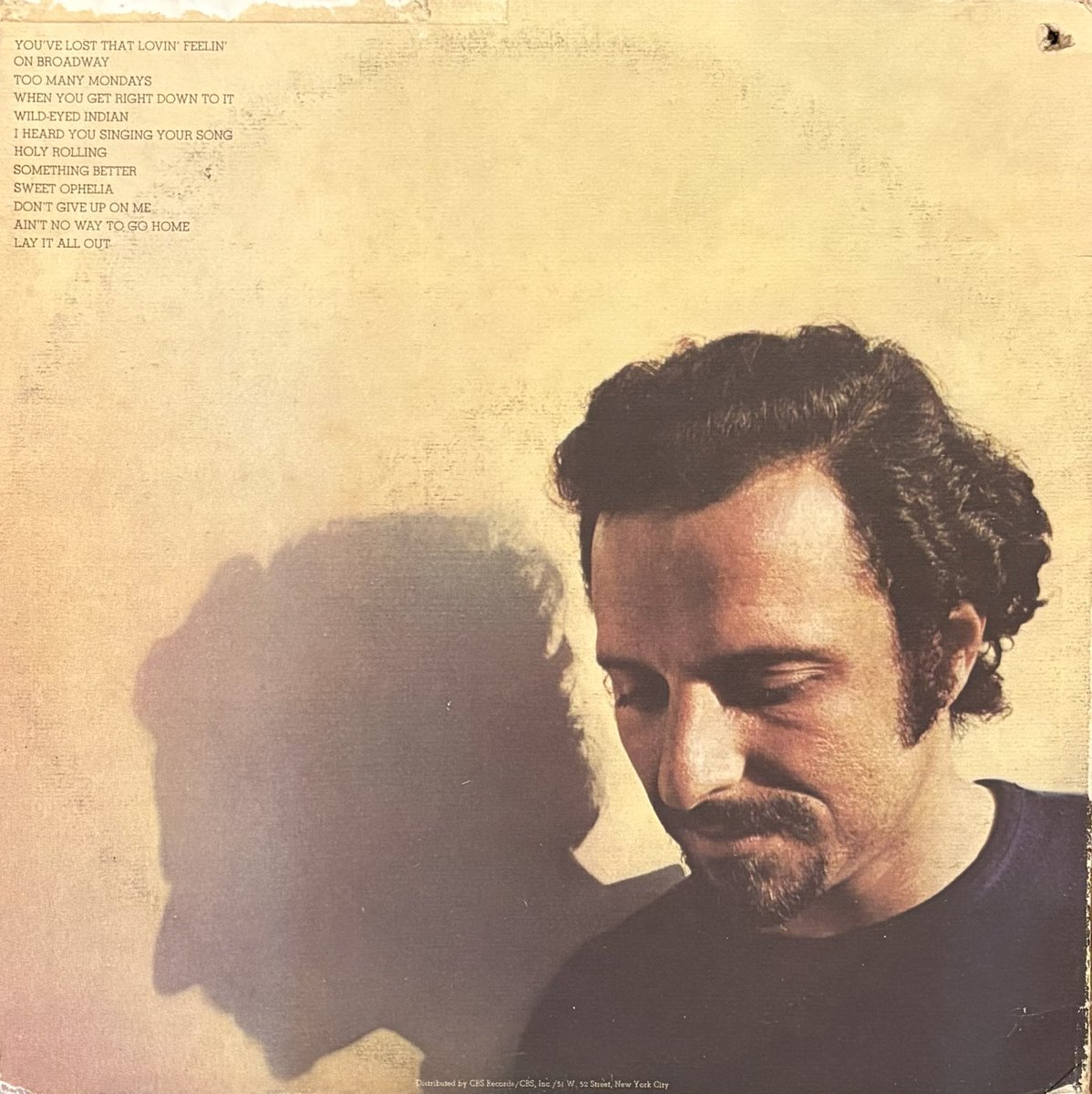 Spotifyに無いこれ。SSWの有名盤なのに。AOR方面でも知られてるやつ