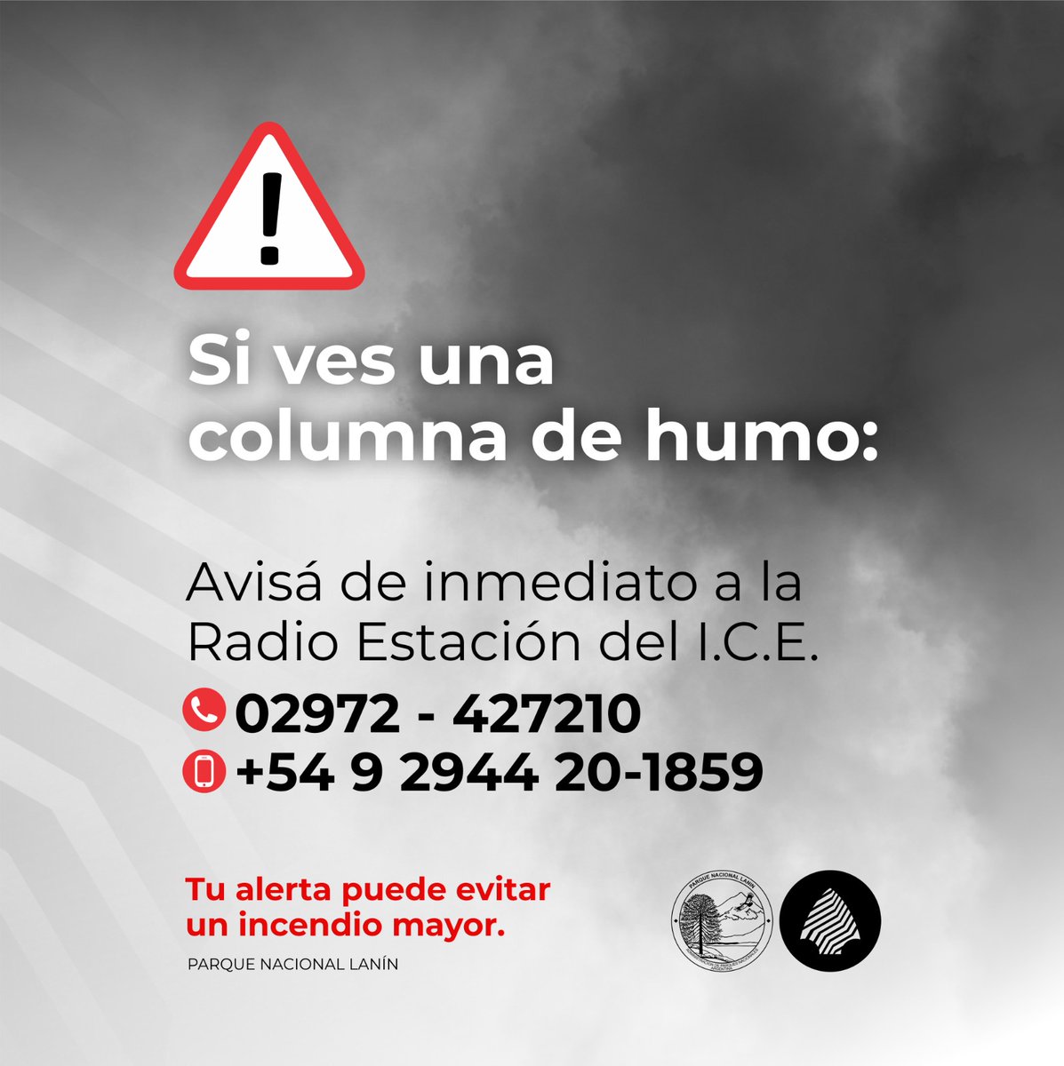 Post tormenta de rayos es importante que todos estemos atentos a las columnas de humo. 

Prevenir los incendios forestales es responsabilidad de todas y todos.