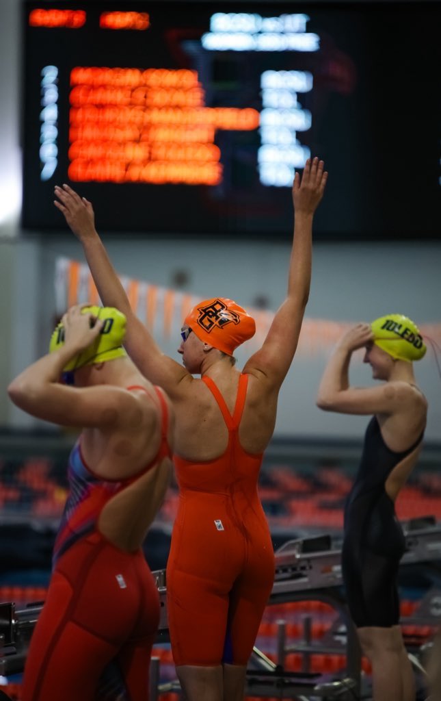 Tan_Man_Barton's tweet photo. Last night was incredible. 

Thank you to these eight @BGSU_SwimDive  seniors, our alumni, this coaching staff, the @FalconFanatics1 and the BG community. The energy inside Cooper Natatorium was electric!

We’re ready to finish this Battle of I-75…

#AyZiggy | #FalconFast 🏊‍♀️ https://t.co/ErQz2JjN1j
