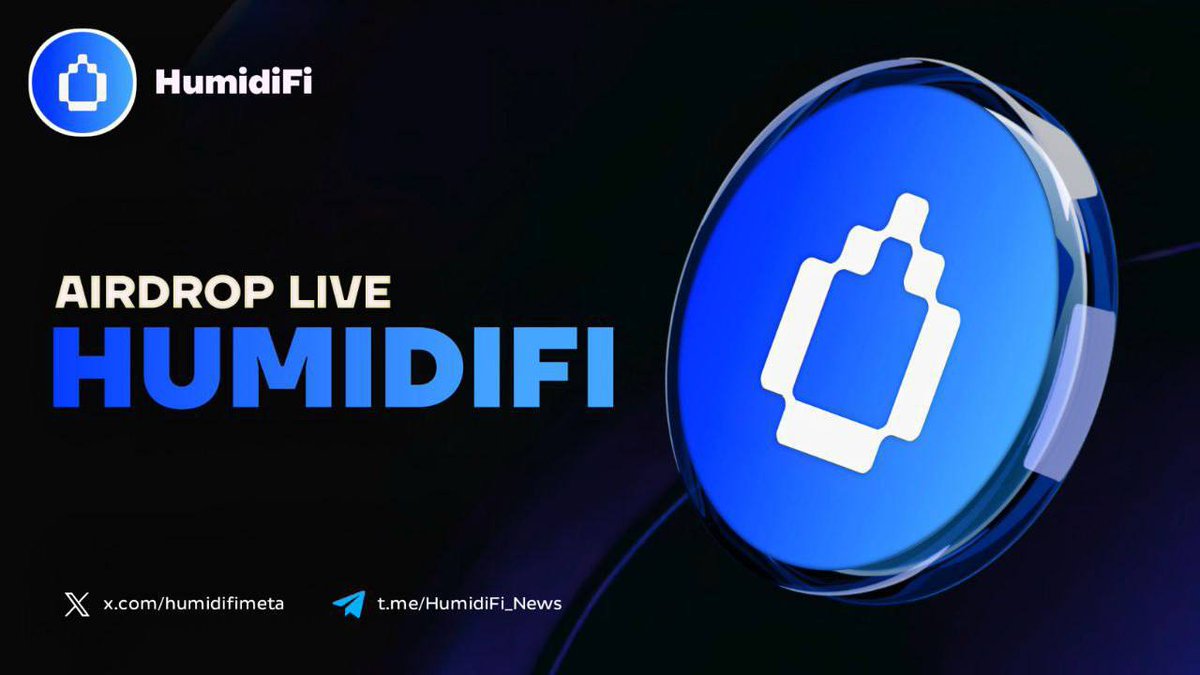 🪂 New Airdrop: Humidifi Mining 
🎁 Joined Reward: 100 Humidifi (~16$)
👬 Refer Reward: 100 Humidifi (~16$) 
⏳ Humidifi Distribution: Instantly

⚡️ Join now: t.me/HumidifiCoinBot

👀 How to join?
- Start Airdrop Bot
- Complete All Tasks of Airdrop
- Submit Your (SOL) Wallet