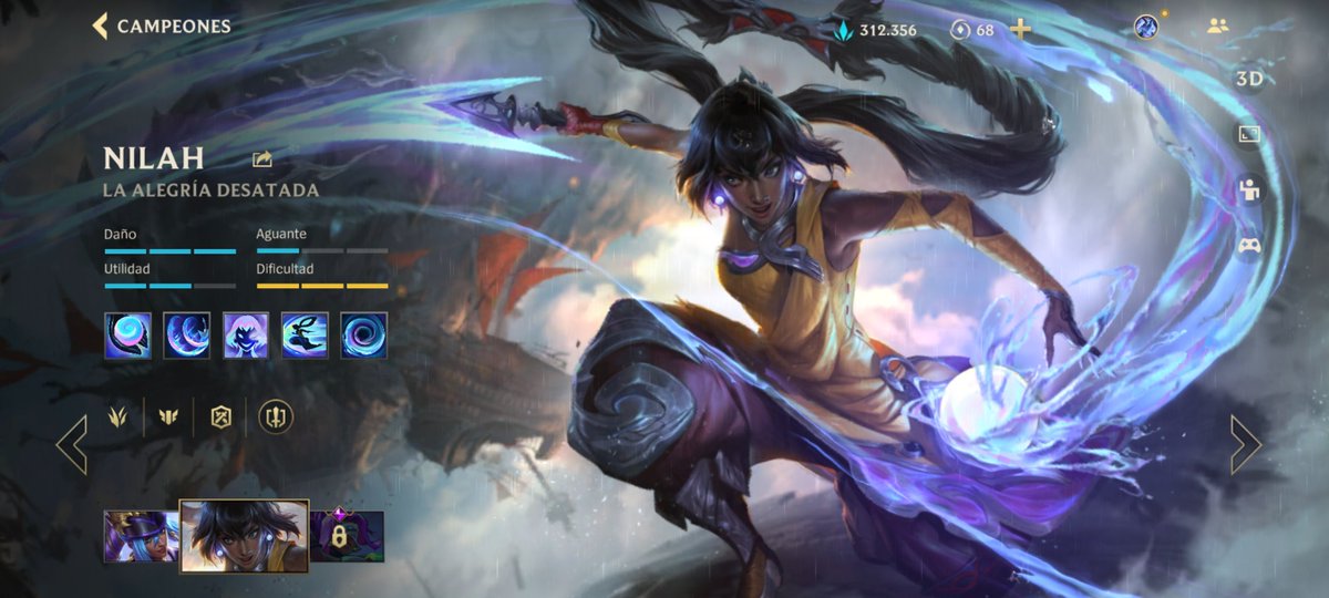 bajr_06's tweet photo. @AfterRift After, parece ser que oficialmente Riot ya no cataloga a Nilah como ADC.

Y hay varios campeones a las que les han modificado su línea. https://t.co/qT2J0CE7RH