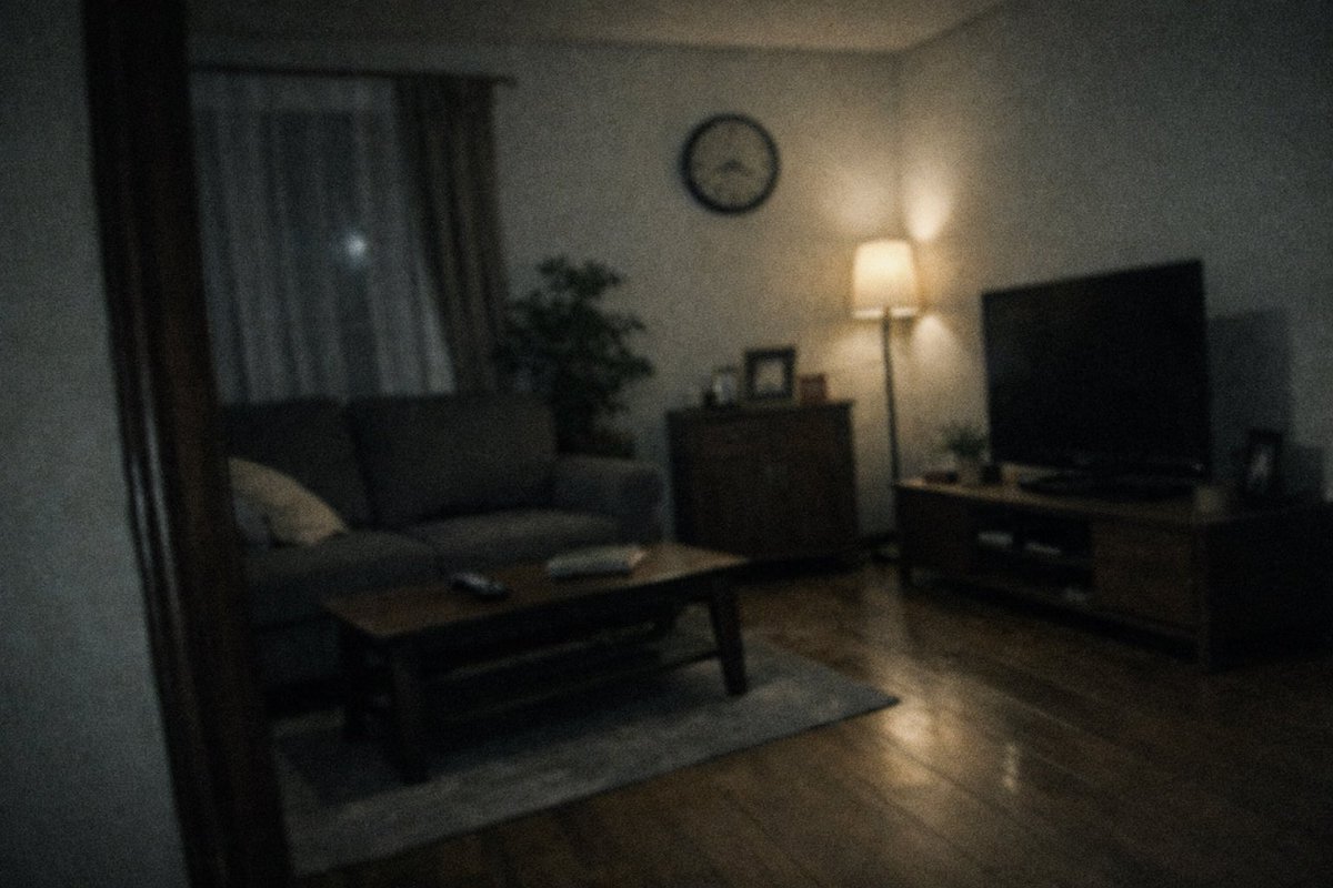 yocchan_uranai's tweet photo. 「家に何か居そうなんですが、見てもらえますか？」

そう言って写真を見せてくださる方のお話しで、霊が写っていなくても共通点があります。

それは
📸写真がわずかに傾いていること。

壁や床のラインが真っ直ぐでなかったり
全体がほんの少し斜めに撮られている。
しかも多くの方は、それに気づいていません。

霊的なエネルギーの影響だけでなく
人は疲れていたり、心がざわついている時にも

無意識に水平を失う傾向があります。

📷 普通に撮った部屋の写真を一度見返してみてください。
もし少し傾いていたら、まずは窓を開けて換気をし軽く掃除をして空間を整えてみましょう。

場を整えることは、心を整えることでもあります。

最後に、参考例です。
この写真に違和感を覚えた方は、大丈夫です。