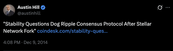 digitalassetbuy's tweet image. Is this him retweeting a @coindesk @ripple @StellarOrg hit piece just a few months later?