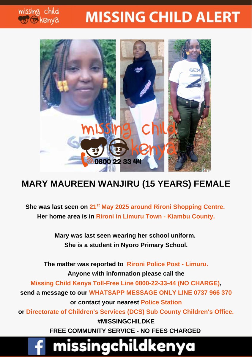Missing Child Kenya Foundation tweet media