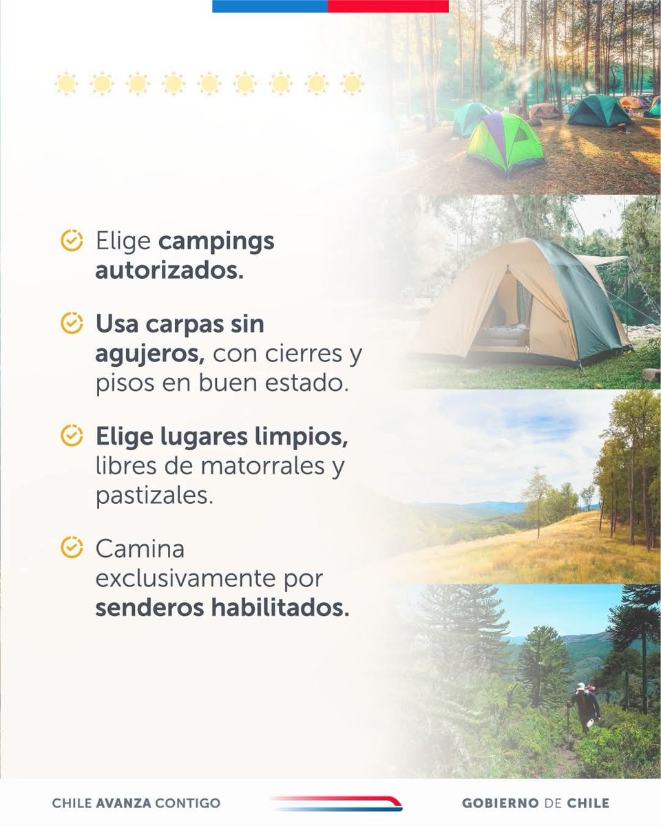 seremisalud10's tweet photo. 🏕️🐀¿Vas a acampar este fin de semana?
Presta atención a estas recomendaciones para que disfrutes del verano sin poner en riesgo tu salud.

#CampañaVerano 🌞 https://t.co/ZpU5krPYsg