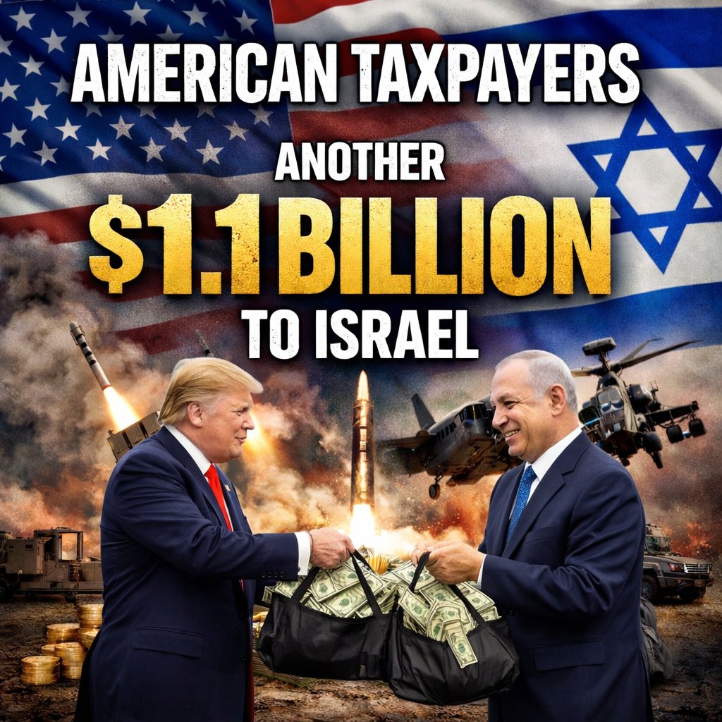 Epstein Files Were the DISTRACTION so they could do THIS

🇮🇱🇺🇸 American Taxpayers, Congress Approved Another $1.1 Billion to Israel, Locked in for H. R. 7148

Total Specified Funding: Over $1,106,500,000:
🕊️ At least $6.5 Million earmarked for refugees resettling in Israel

💰