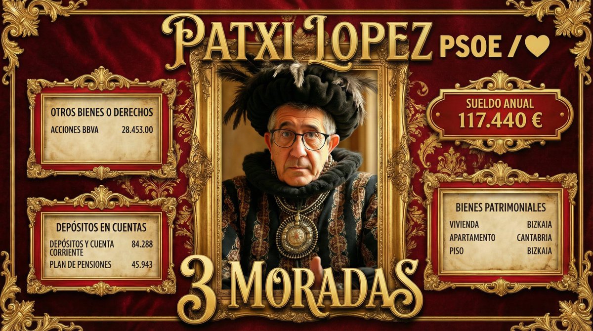 Me gustaria que Don Patxi pruebe el propio escudo social con alguna de sus moradas.
Cuando el inquiokupado es uno mismo, la empatía con el propietario sale sola.

(Nuevos capítulos de #DonPedrote en camino)