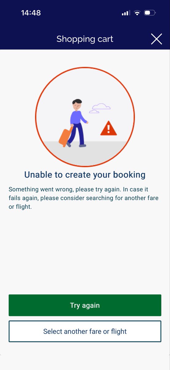 Lyntlzz's tweet photo. Hi @flysaa , when will this be fixed? Been trying to book and I even called the call centre and they couldn’t help. Something about the flights not being available yet https://t.co/g4V0I64JQm