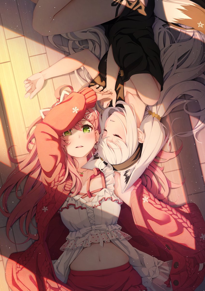 夕暮れの窓際
#絵フブキ  #miko_Art 