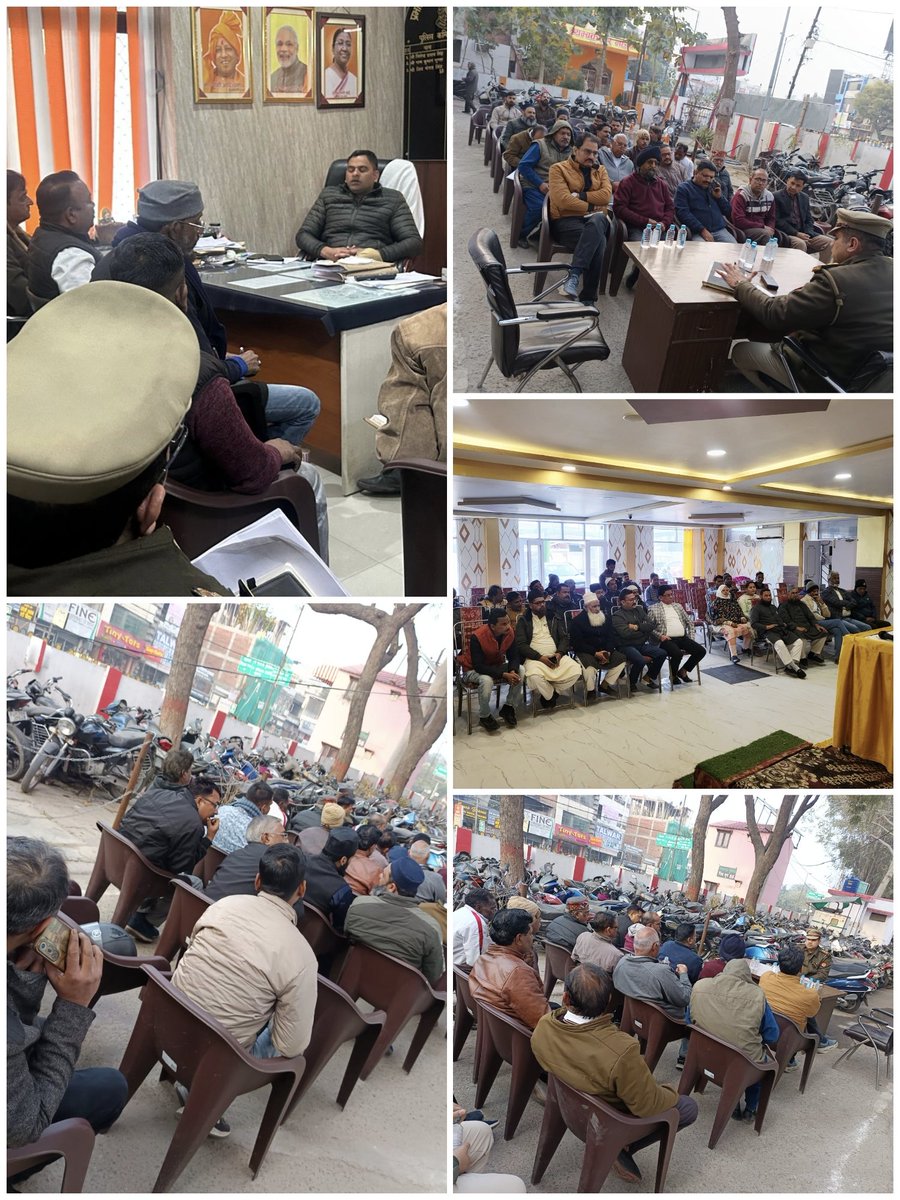 dcpcentrallko's tweet photo. #Lucknow_police🚔
@dcpcentrallko के निर्देशन में आगामी त्योहार  शब-ए-बारात के दृष्टिगत थाना महानगर, हुसैनगंज, मदेयगंज द्वारा पीस कमेटी की मीटिंग आयोजित कर, त्योहार को सकुशल सम्पन्न कराने हेतु दिए गए आवश्यक दिशा निर्देश ।
#Safety_First
#PoliceAwareness
@Uppolice
@lkopolice 
@dgpup https://t.co/BASFMjORfv