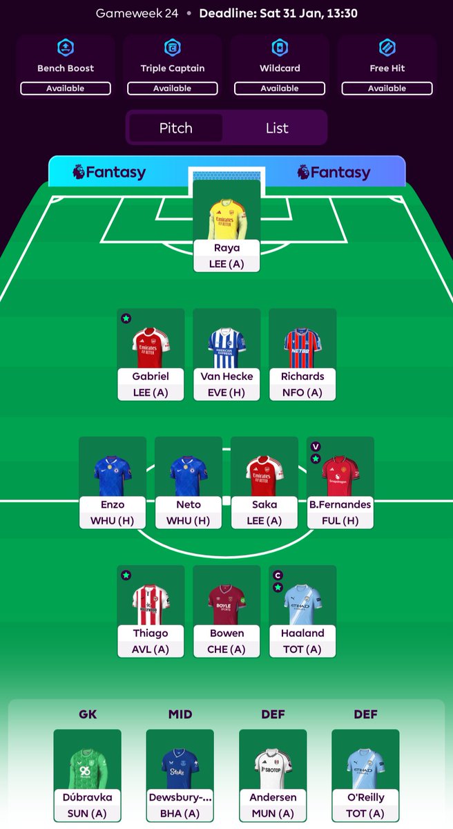 TomTalksFPL's tweet photo. GW24

3 FT used

Ekitike to Bowen
Foden to Fernandes
Porro to Van Hecke

OR 34,902 🌎

#FPL #GW24 #FPLCommunity https://t.co/kD3zaEkMFr