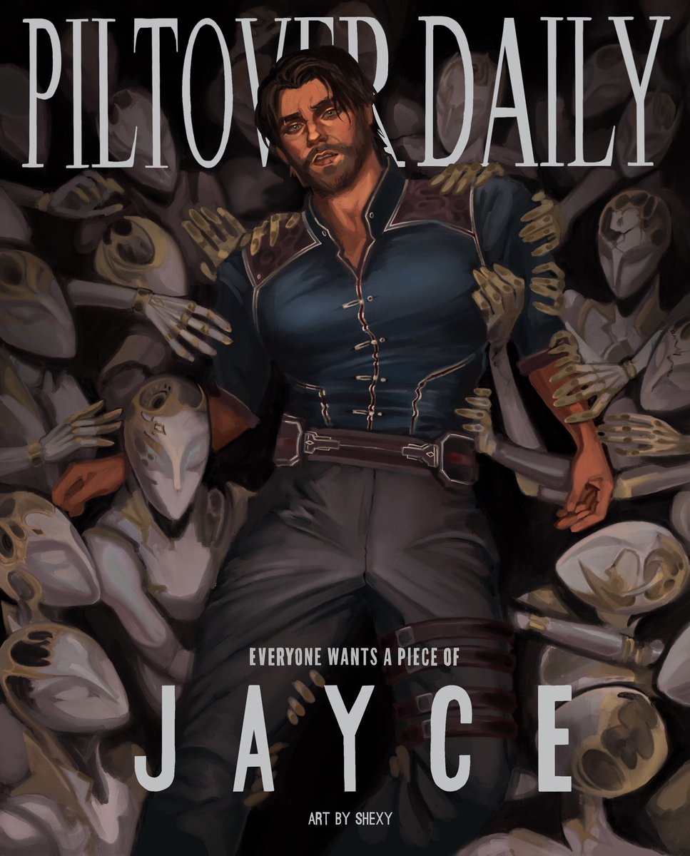 Looks a bit like cover of Piltover Daily...
(thanks <a href="/jayvikficrecs/">Jayvik Fanfics Recs</a> for noticing 🫶)