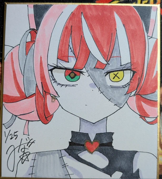 #まいにち手描き色紙 #graveyART 25日目 オリー