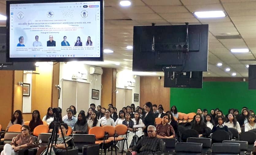 Today, NHRC Member, Justice (Dr) Bidyut Ranjan Sarangi addressed as Chief Guest the International Conference on 'Inclusive Higher Education as a Human Rights: Addressing Gender, Age and Intersectional Inequalities in Indian Universities' organised by NLU Odisha, Cuttack.