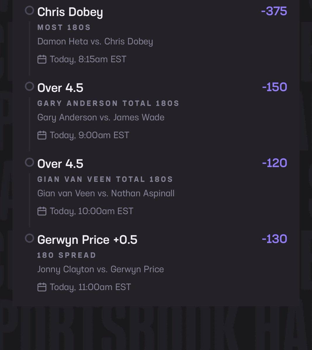 Here is what I have for today’s AM slate of the #WinmauWorldMasters yesterday was so close to being a sweep, but I feel like today has huge promise! #PrizePicks #UnderdogFantasy #HardRockBet #GamblingX