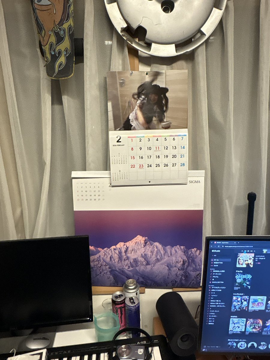 毎月カレンダーの温度差すごい