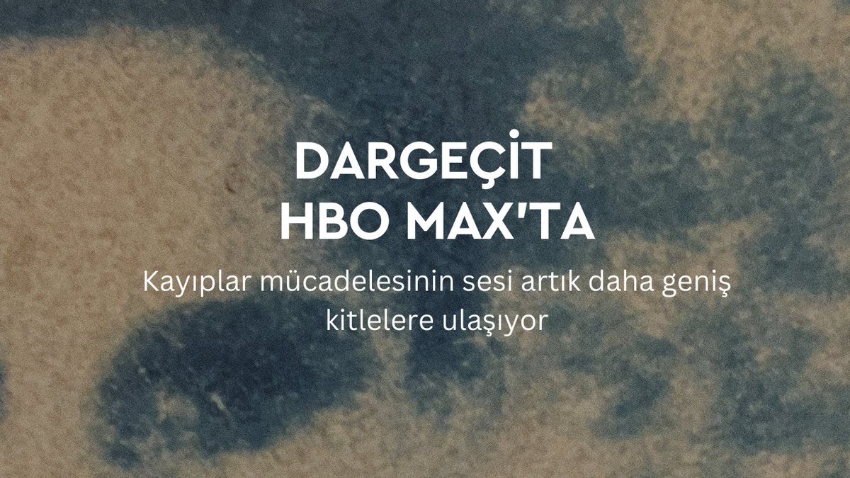 Dargeçit (Hold Still) artık HBO Max’te.

1995  yılında Mardin’in Dargeçit ilçesinde, üçü çocuk yedi Kürt sivilin zorla  kaybedilmesini ve ailelerinin 27 yıla yayılan adalet mücadelesini konu alan Dargeçit belgeseli, 29 Ocak itibarıyla dijital platform HBO Max’te  yayına girdi.