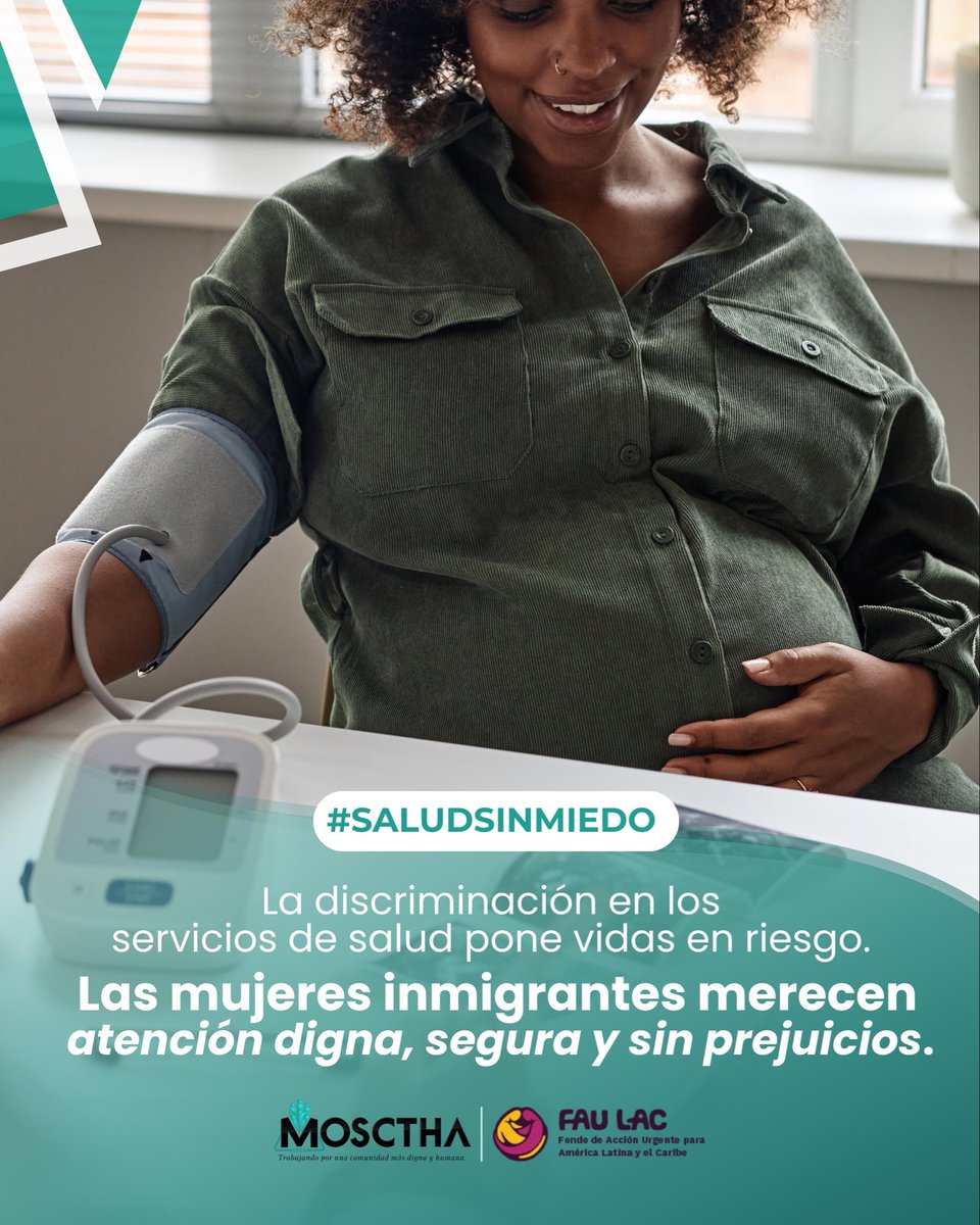 mosctha's tweet photo. Las mujeres inmigrantes merecen atención digna, segura y sin prejuicios👩🏾‍🦱🧑🏿‍🦱👩🏽
____________________________________

Fanm imigran yo merite swen ki diy, ki an sekirite, san prejije👩🏾‍🦱🧑🏿‍🦱👩🏽

#SaludsinMiedo #SaludParaTodasYTodos #AtenciónConRespeto #BienestarSinBarreras https://t.co/AwlGjO3SU6