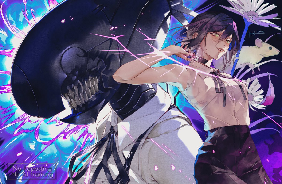 _hojun_'s tweet image. Booom! 

Will now do more art post here

#reze #chainsawman #bombdevil #art #anime #fanart #illustration