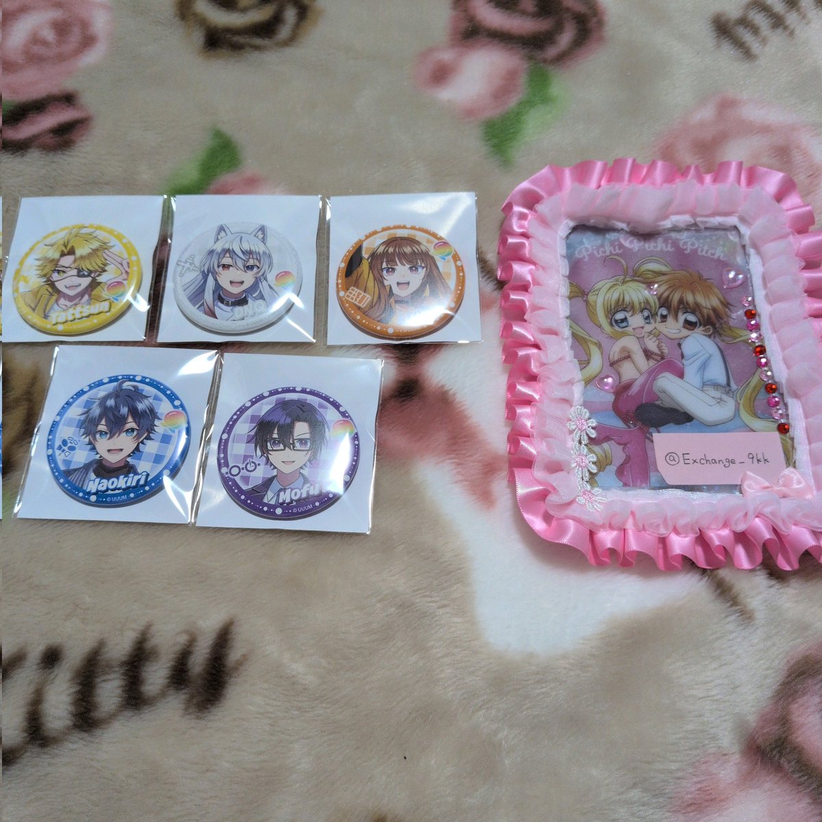 交換希望】 からぴちウインターフェア クリアカード、缶バッジ 【譲