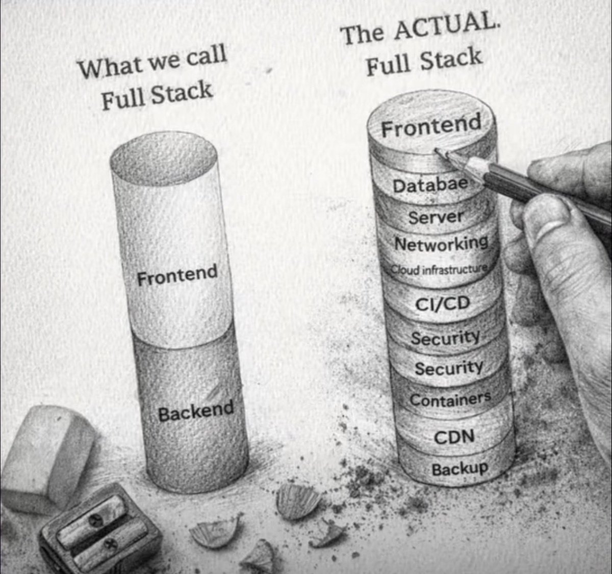 r0ktech's tweet photo. what we call full stack vs actual full stack 💀 https://t.co/uIxxK5tub4