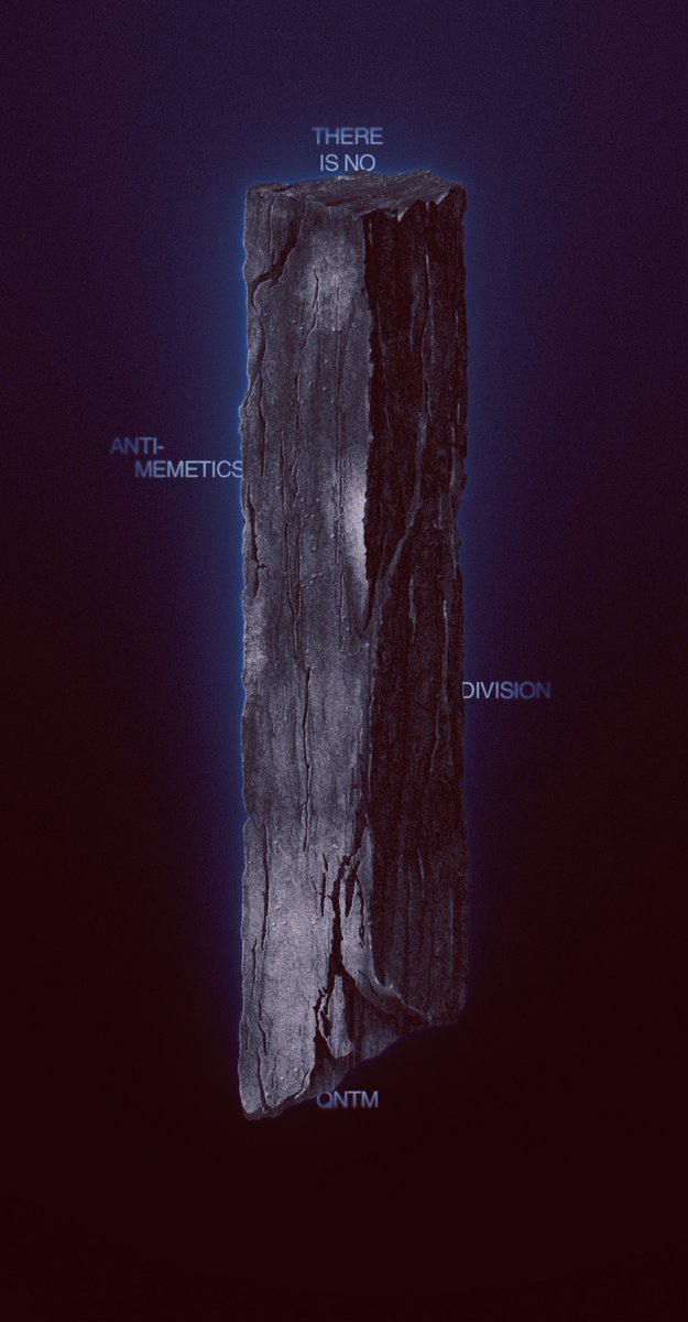 Love this book so much There Is No Antimemetics Division, made my own version of the cover. <a href="/qntm/">qntm</a>